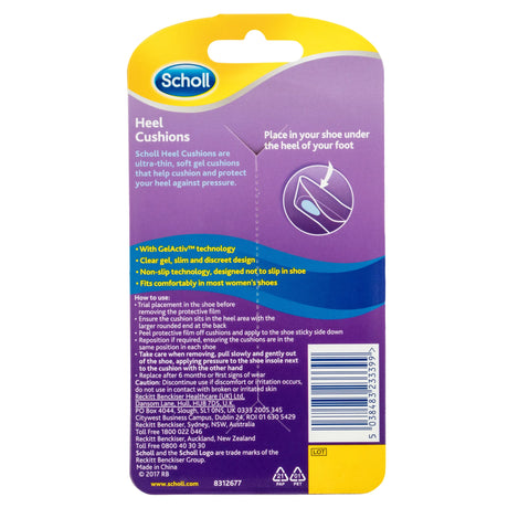 Scholl Insoles Party Feet Gel Heel Cushions