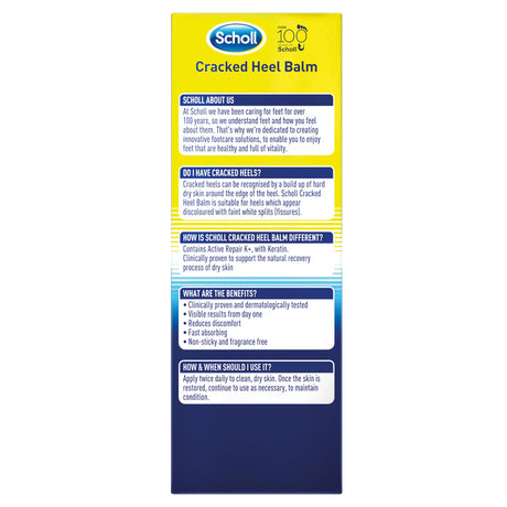 Scholl Aid Cracked Heel Repair Balm: Active Repair K+