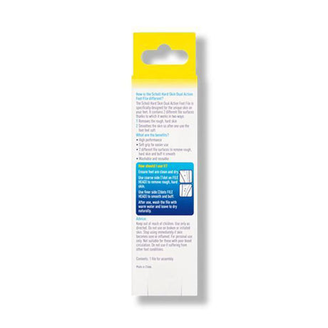 Scholl Aid Dual Action Foot File & Hard Skin Remover