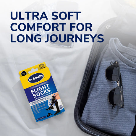 Scholl Flight Socks Flight Socks Cotton Feel: Black
