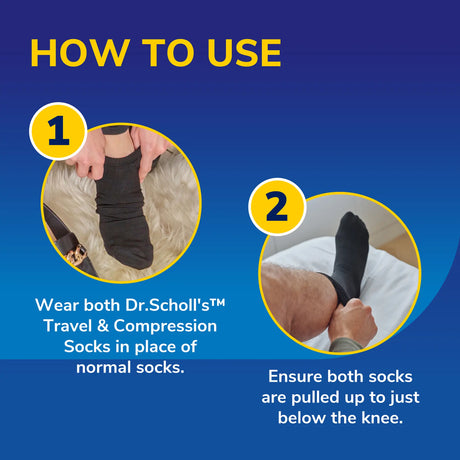Flight Socks Cotton Feel: Black, Medium