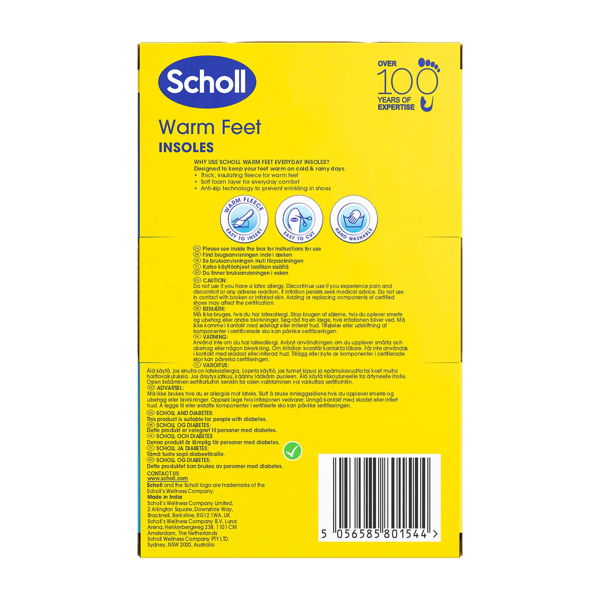 Scholl Warm Feet Insoles