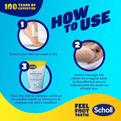 Scholl Hydration Boost for Dry Skin Foot Cream 150ml