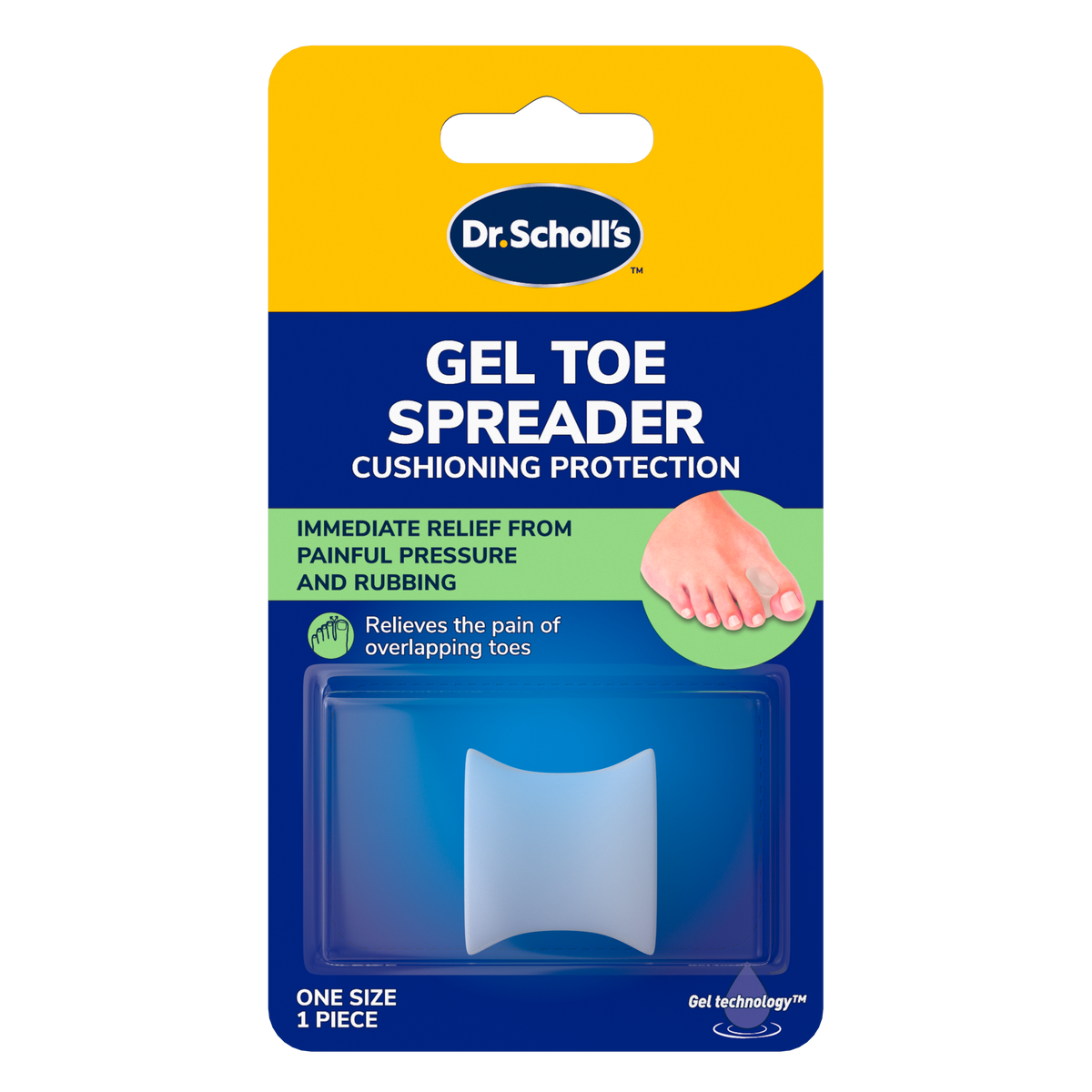 Dr. Scholl's Gel Toe Spreader Cushioning Protection