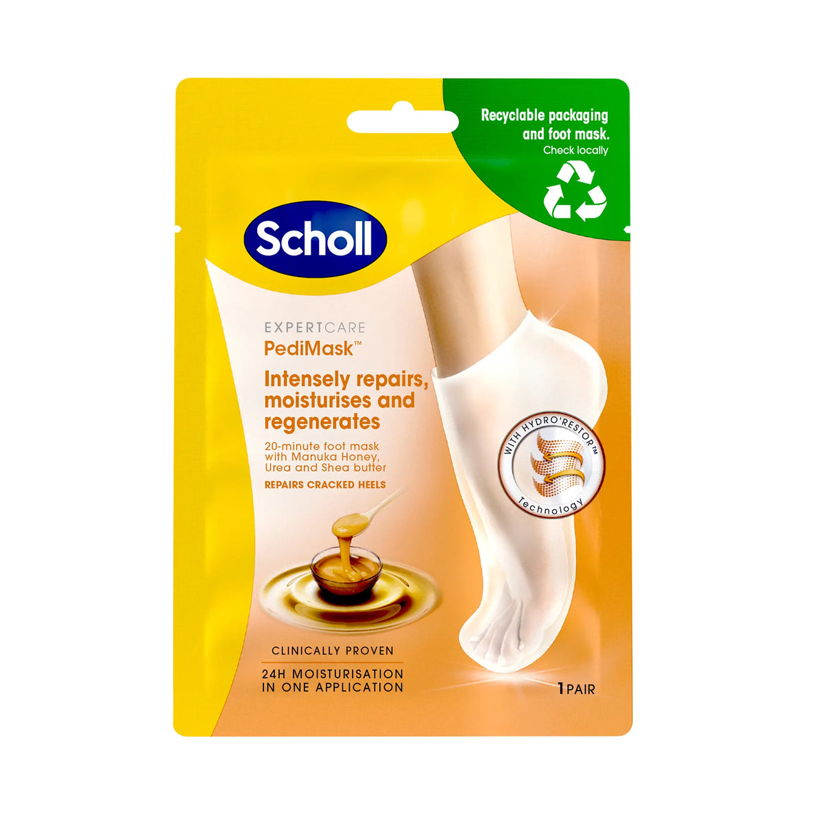 ExpertCare Foot Mask with Manuka Honey