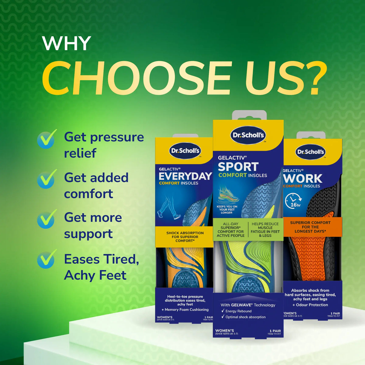 GelActiv™ Trainer Insoles Small