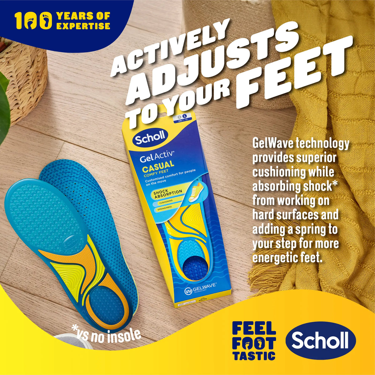 GelActiv™ Casual Insoles Large