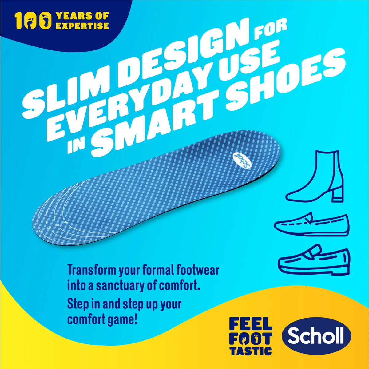 GelActiv™ Formal Insoles Small