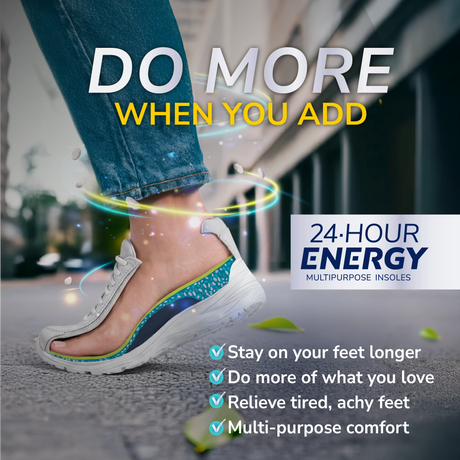 Scholl Insoles L (7-13) 24-Hour Energy Multipurpose Insoles - Large