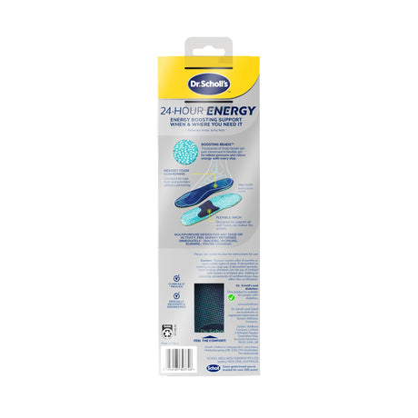 Scholl Insoles L (7-13) 24-Hour Energy Multipurpose Insoles - Large