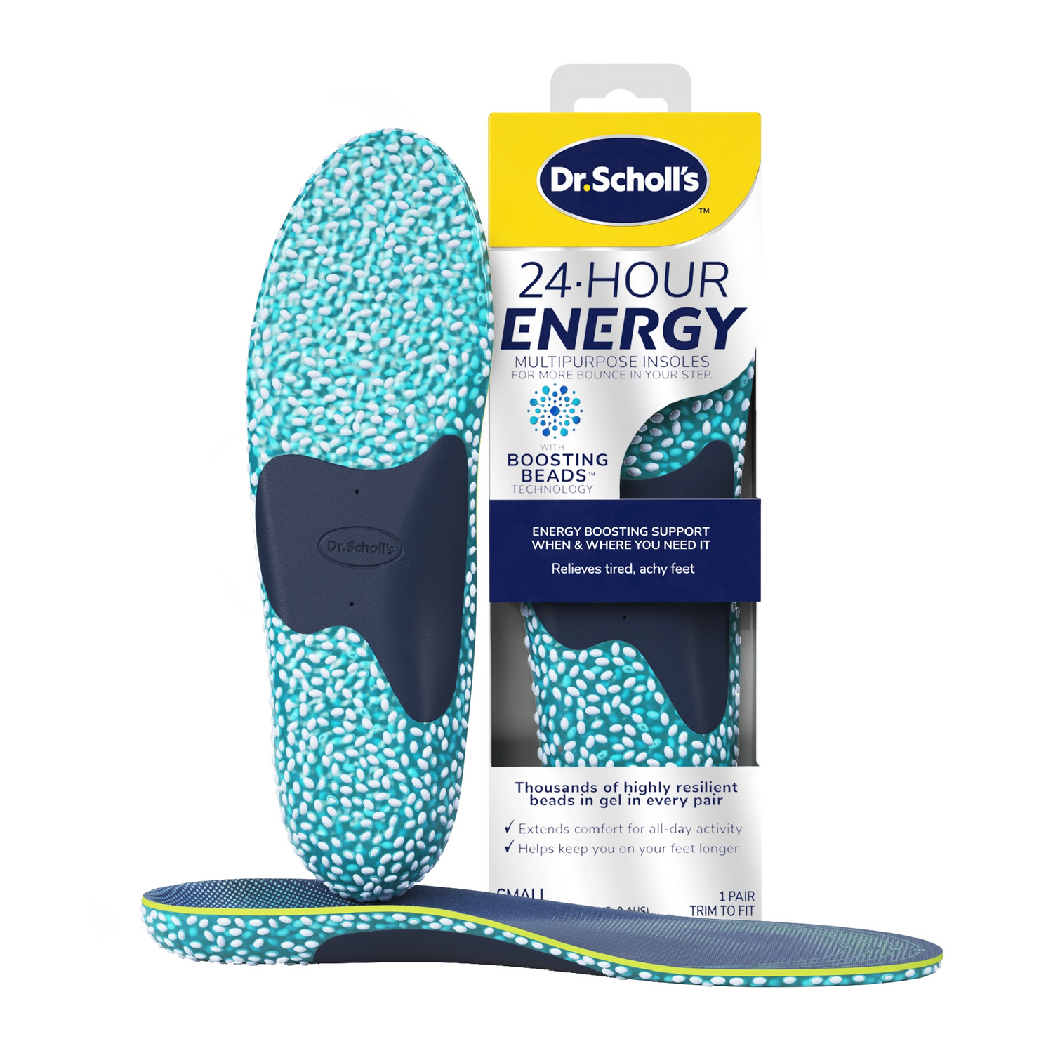 Scholl Insoles S (3-7) 24-Hour Energy Multipurpose Insoles - Small