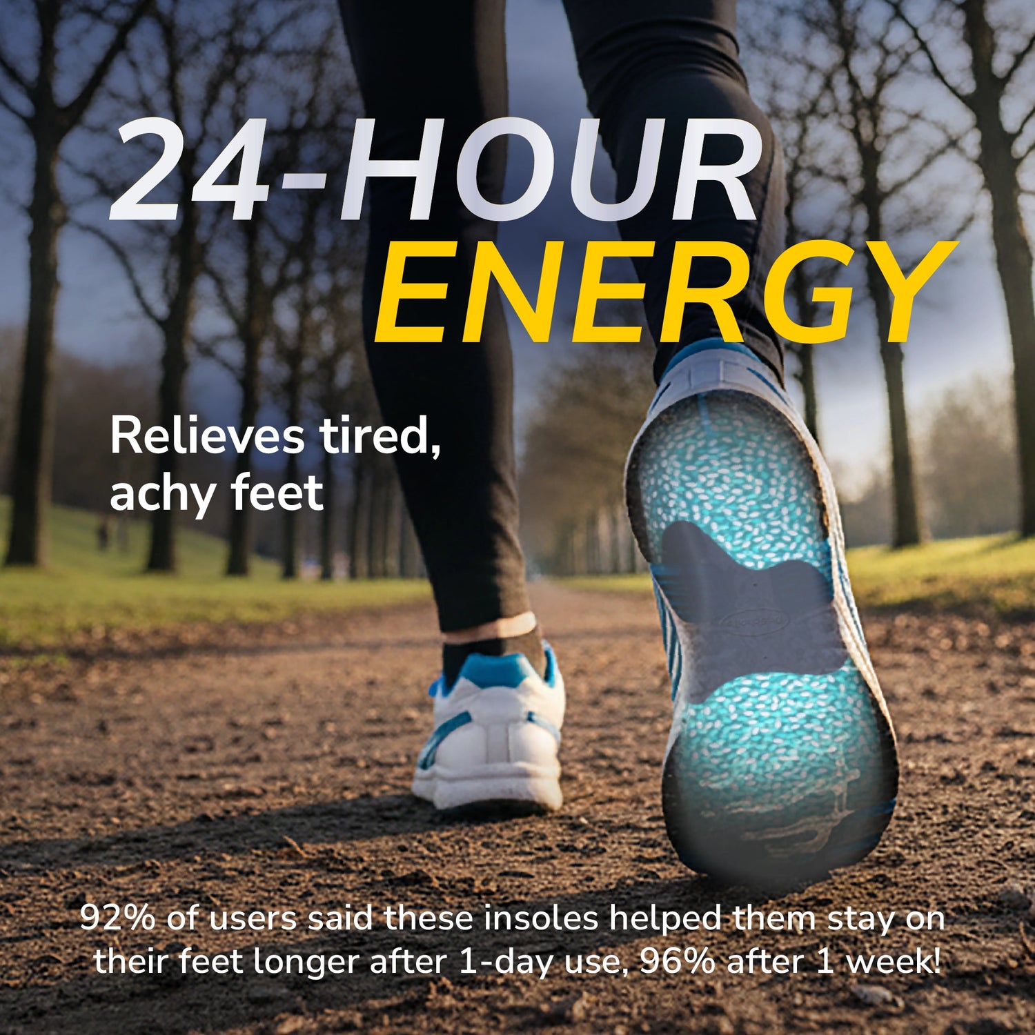 Scholl Insoles S (3-7) 24-Hour Energy Multipurpose Insoles - Small