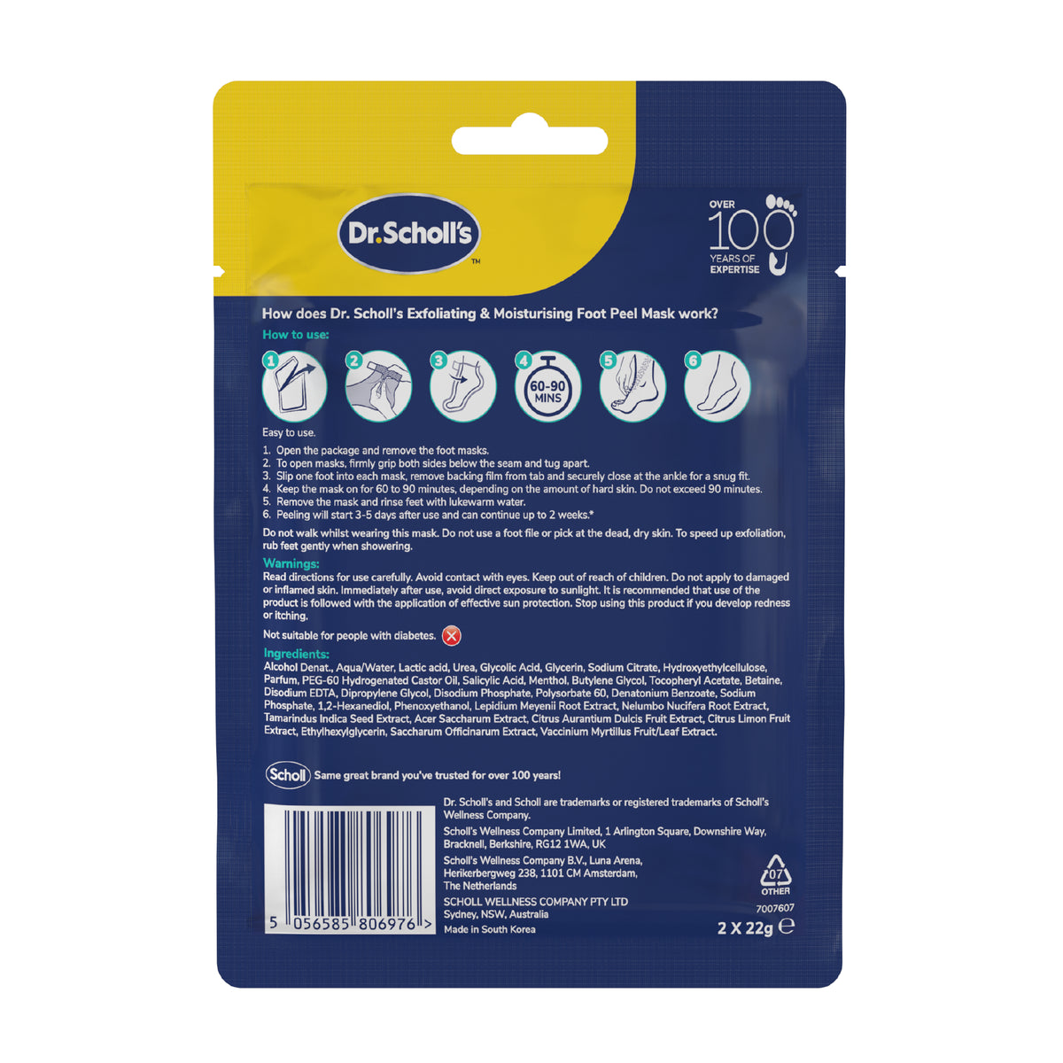 Exfoliating & Moisturising Foot Mask