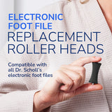 Electric Foot File Roller Head Refills - 6 Pack