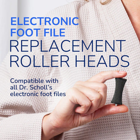 Electric Foot File Roller Head Refills - 6 Pack