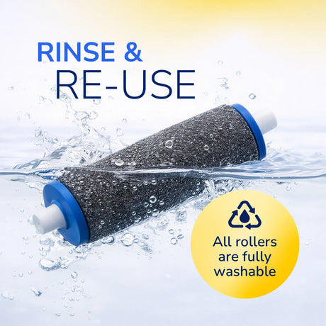 Electric Foot File Roller Head Refills - 6 Pack