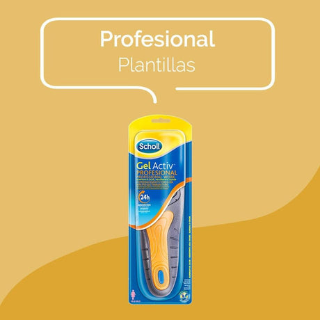 Scholl Plantilla de Gel Profesional Hombre
