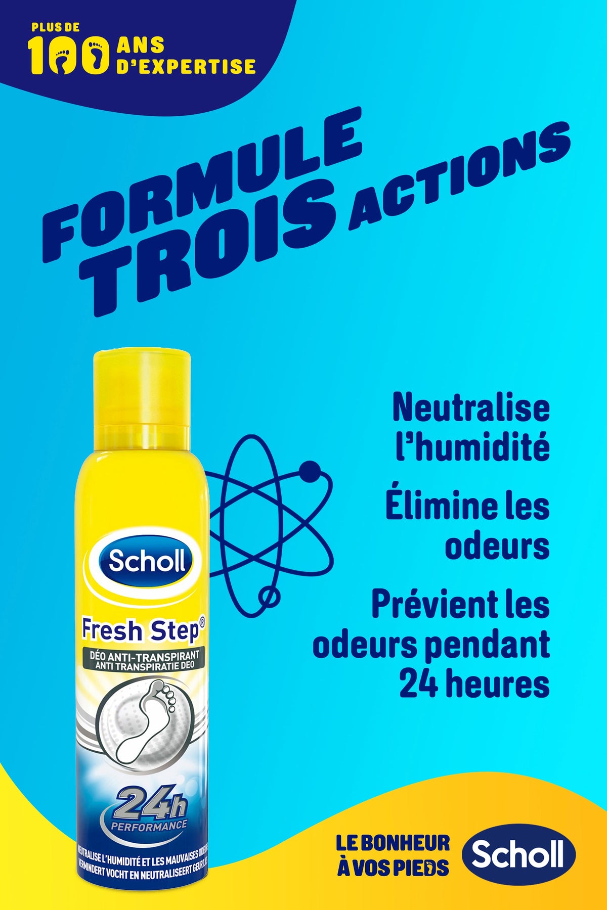 Antiperspirant fotspray - Scholl Fresh Step