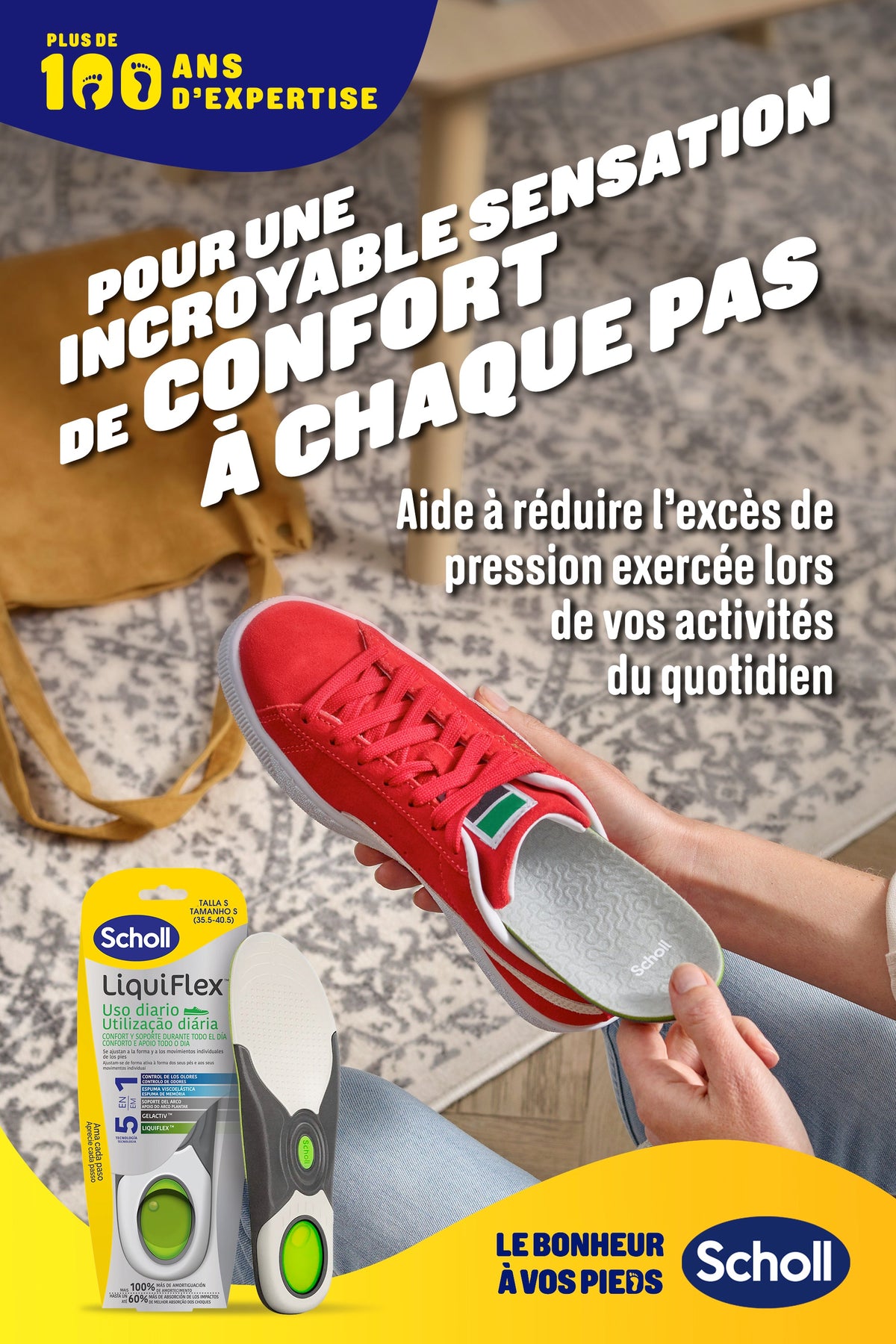 Semelles Scholl LiquiFlex Soutien Quotidien Femmes Pointure 35.5 - 40.5