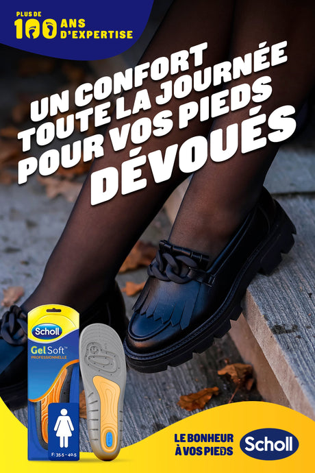 Semelles Scholl GelSoft Professionnelles Femme - Pointure 35.5-40.5