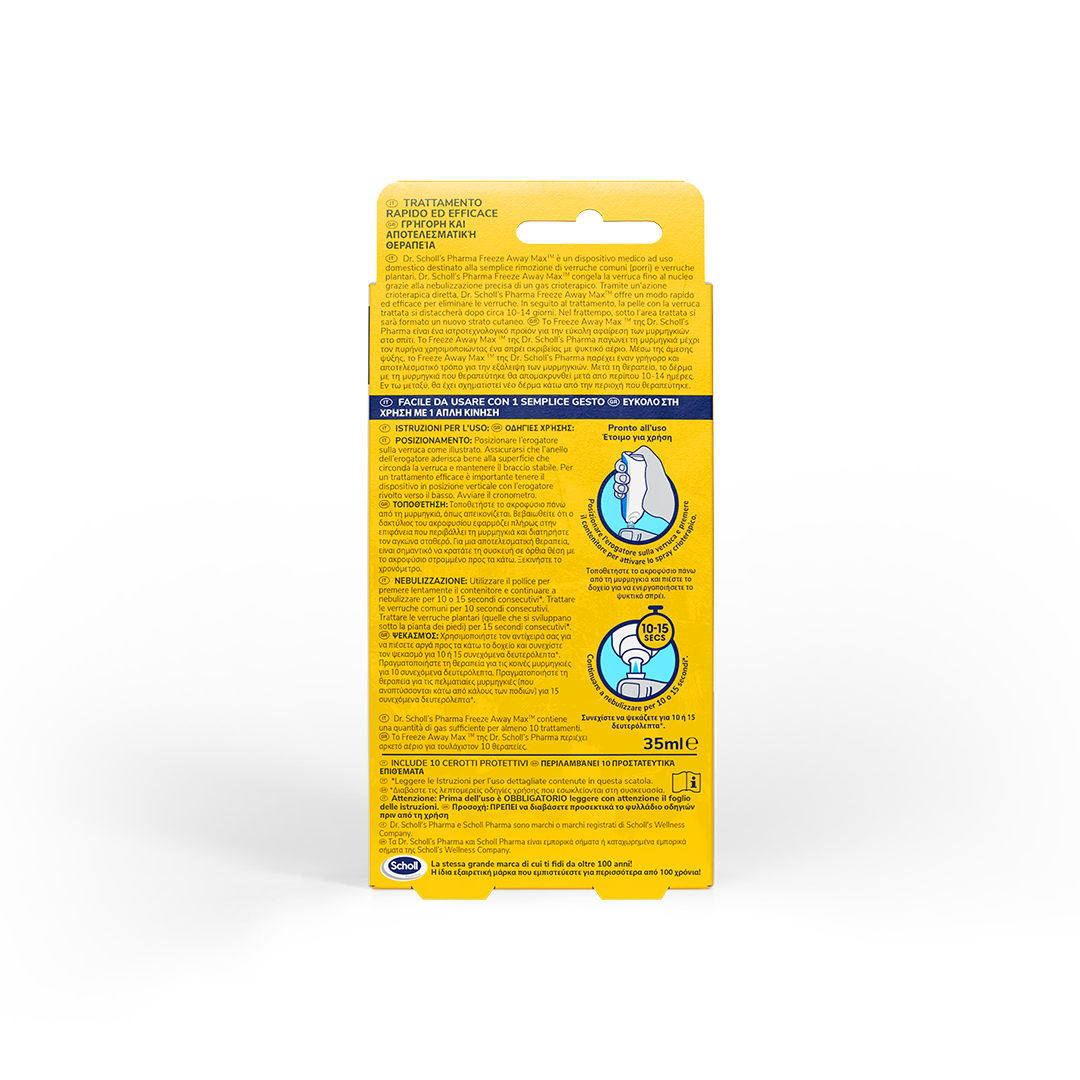 Freeze Away Max™ behandeling voor het verwijderen van wratten