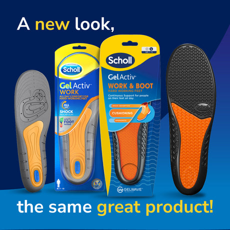 Scholl GelActiv® Work & Boots Insoles (Large)