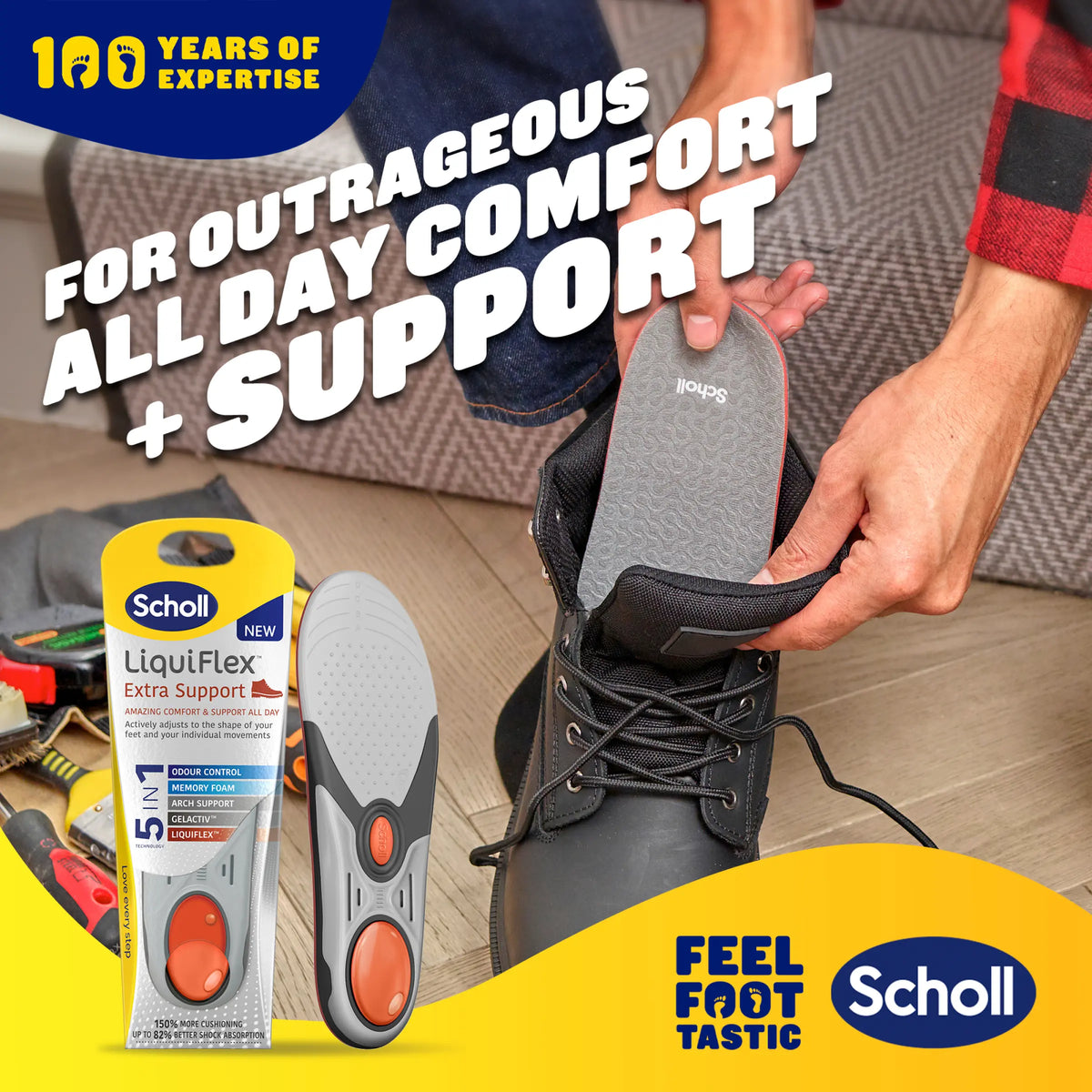 Scholl LiquiFlex™ Extra Support Insole (Small)
