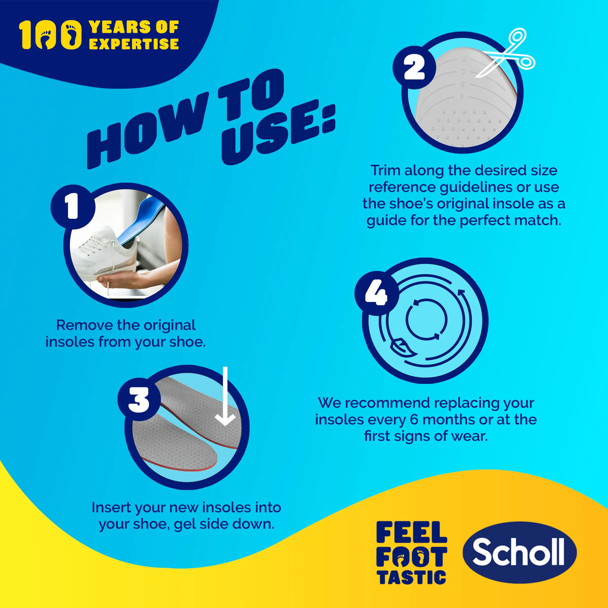 Scholl LiquiFlex™ Extra Support Insole (Small)