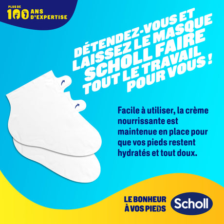 Voedend voetmasker van Scholl met manukahoning