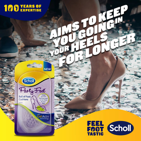 Scholl Insoles Party Feet Ball Of Foot Cushions