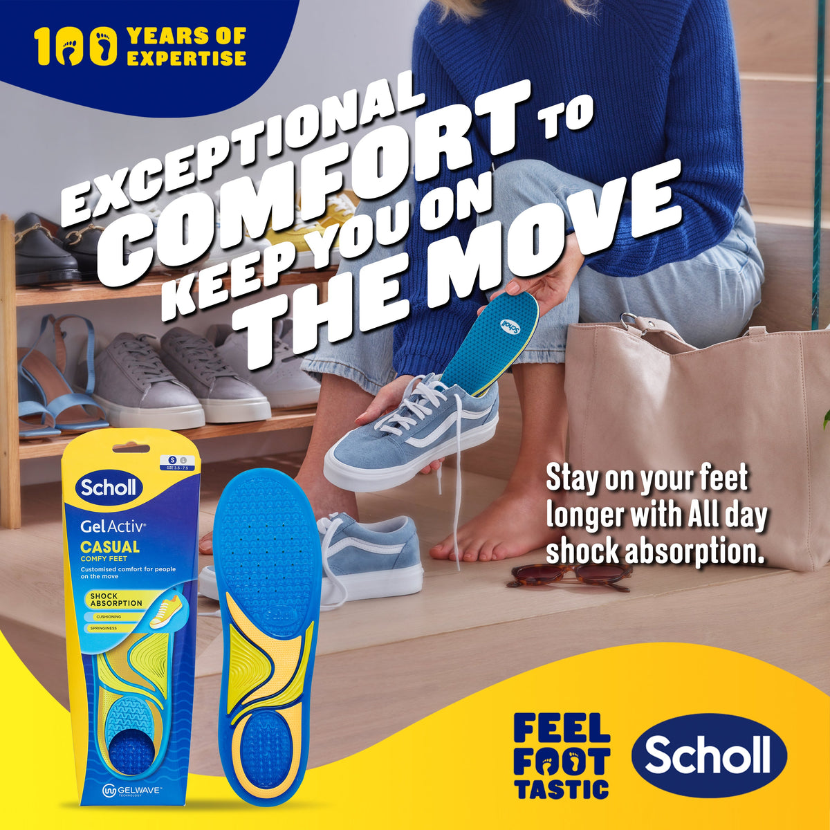 Scholl GelActiv® Casual Insoles (Small)