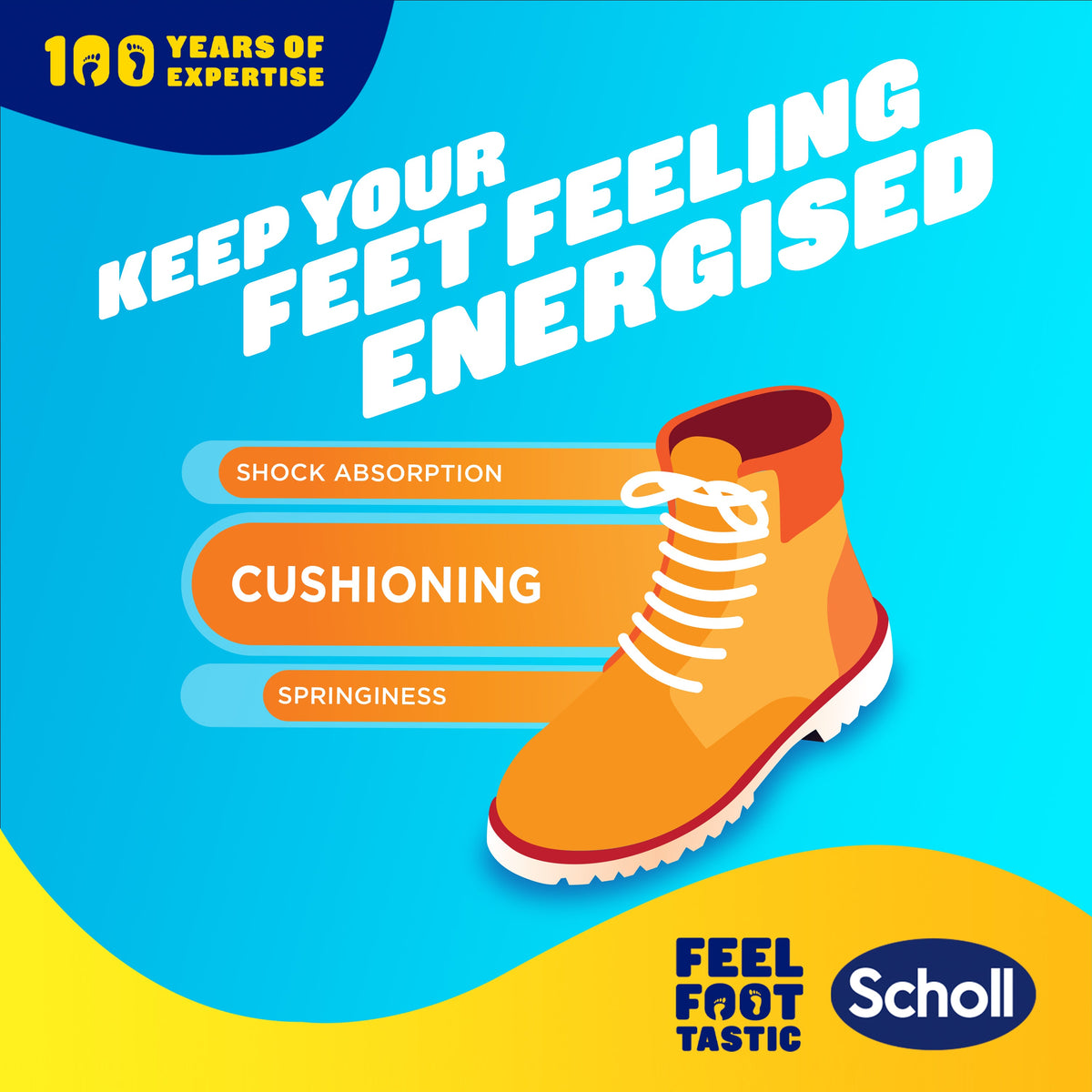 Scholl GelActiv® Work & Boots Insoles (Small)
