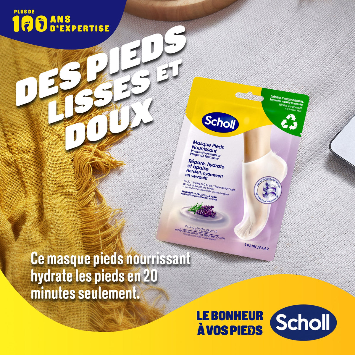 Scholl Ontspannend voetmasker