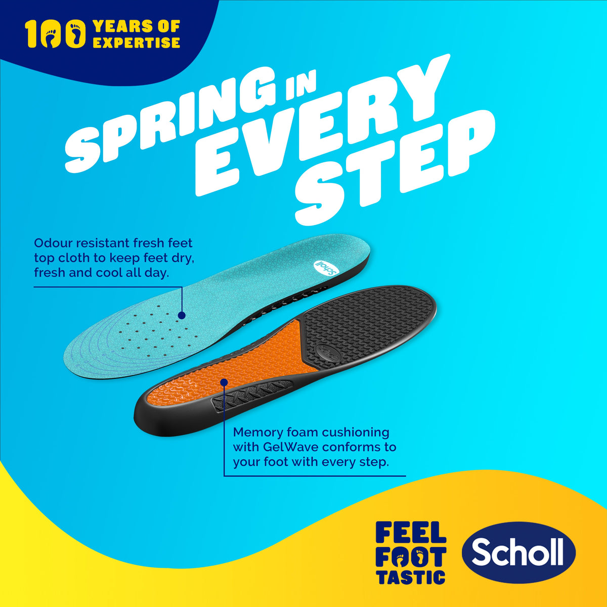 Scholl GelActiv® Work & Boots Insoles (Large)