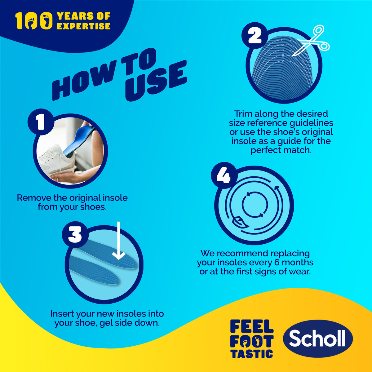 Scholl GelActiv® Sport Insoles (Small)
