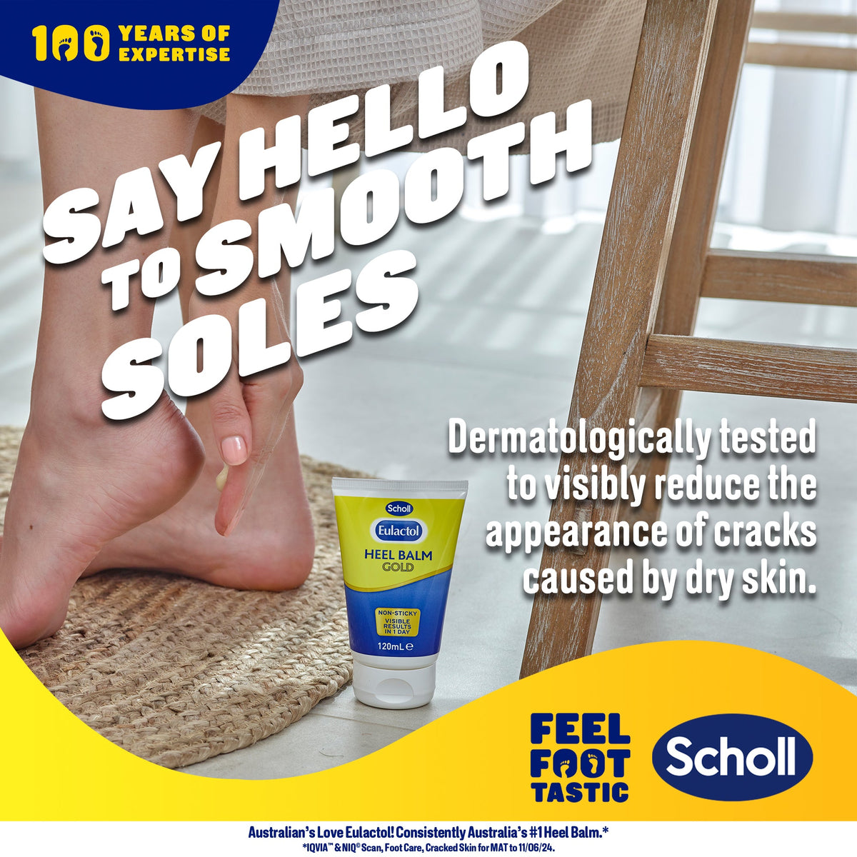 Scholl Eulactol hielbalsem Gold voordeelverpakking (2 x 120ml)
