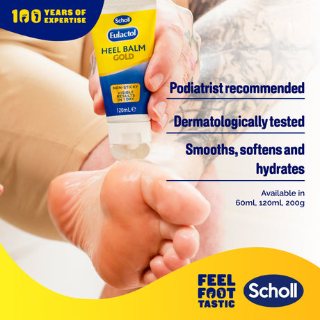 Scholl Eulactol hielbalsem Gold voordeelverpakking (2 x 120ml)