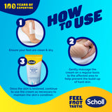 Creme para pés Scholl Hydration Boost para pele seca, 75ml