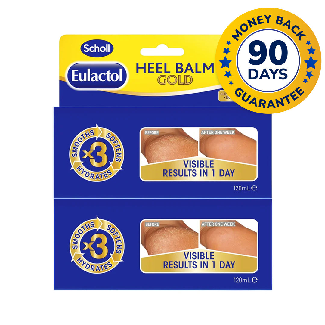 Scholl Eulactol hielbalsem Gold voordeelverpakking (2 x 120ml)