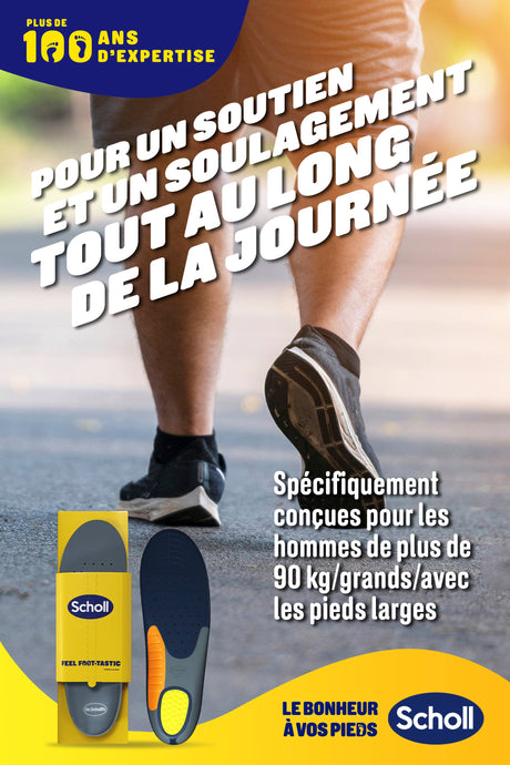 Scholl Semelles Extra Renforcées pour chaussures Hommes