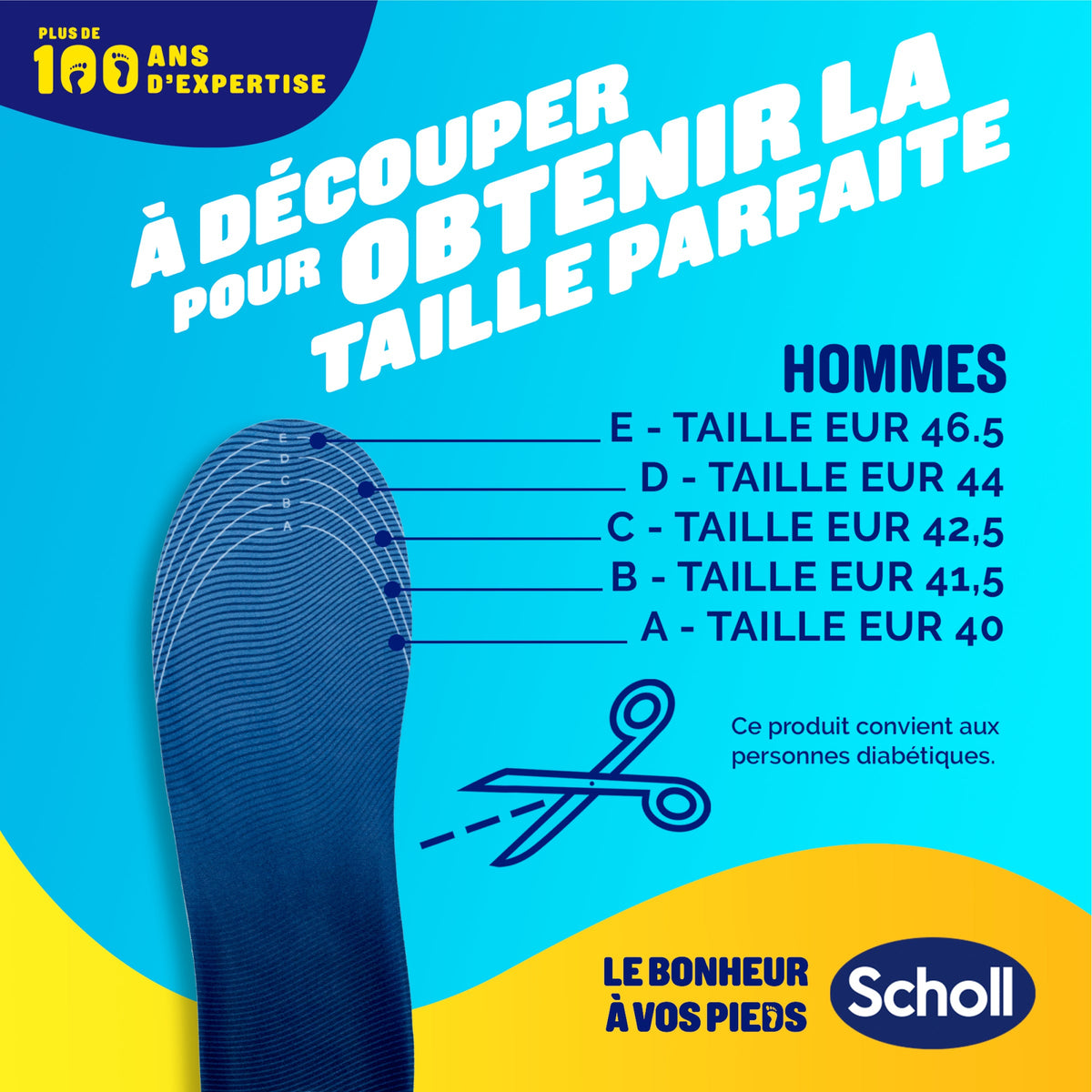 Semelles Scholl GelActiv Sport - Pointure 40 - 46.5