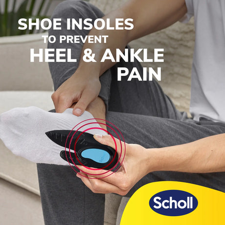 Scholl Insoles L (9 – 11) Heel & Ankle Pain Relief Insoles Large