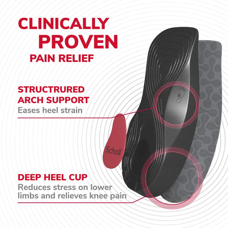 Scholl Insoles Everyday Knee to Heel Pain Relief Insoles