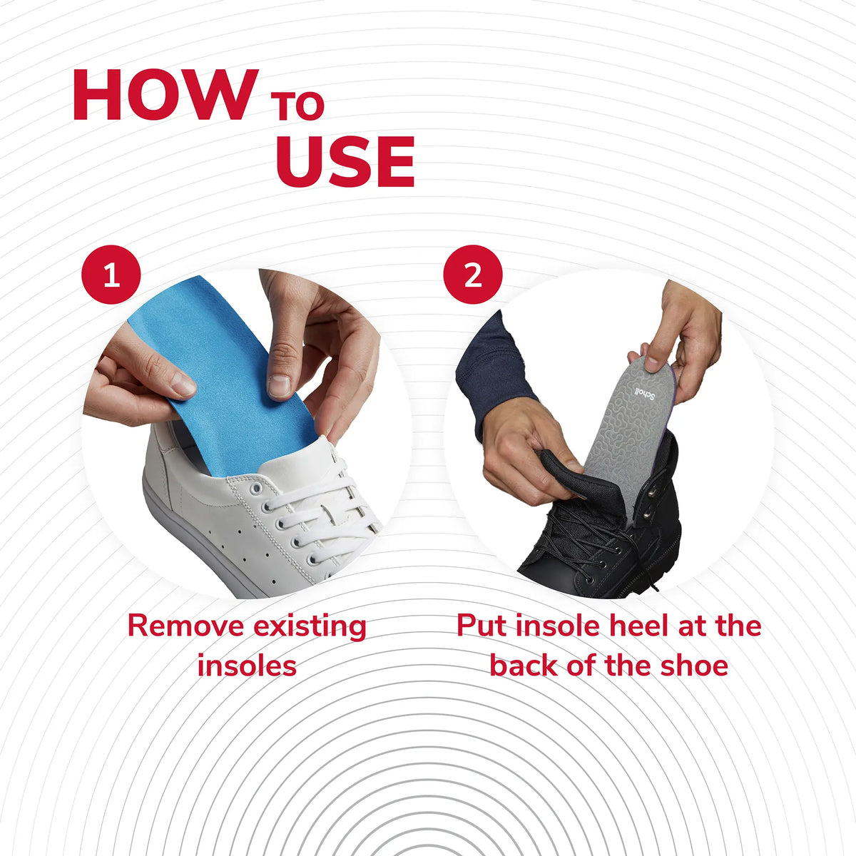Scholl Insoles Everyday Knee to Heel Pain Relief Insoles