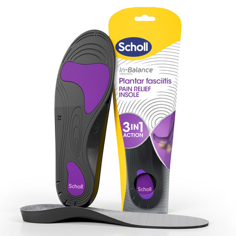 Scholl Insoles M (7 – 8.5) Plantar Fasciitis Pain Relief Insoles Medium