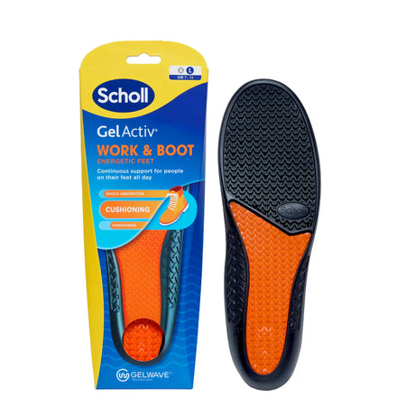 Scholl Insoles 7 -12 GelActiv™ Work & Boot Insoles Large