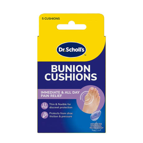 Scholl Aid Bunion Cushions with Hydrogel Technology, Pack of 5
