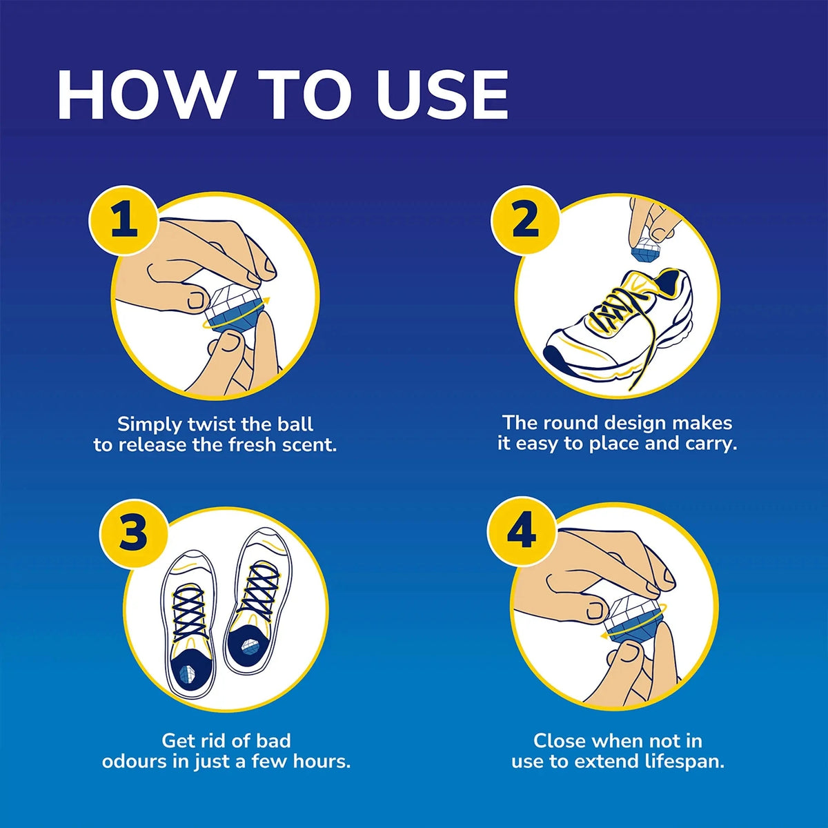 Scholl Aid Shoe Deodoriser Balls