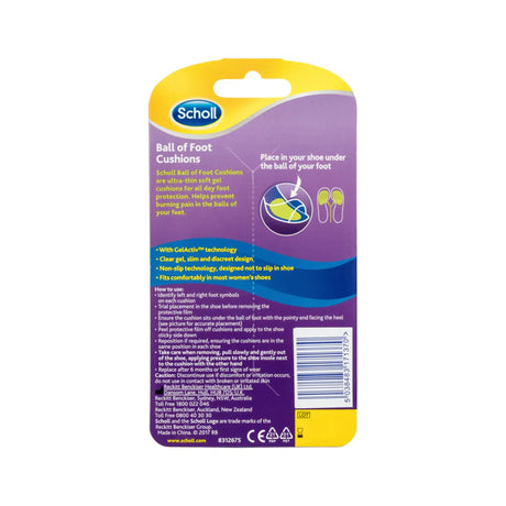 Scholl Insoles Party Feet Ball Of Foot Cushions