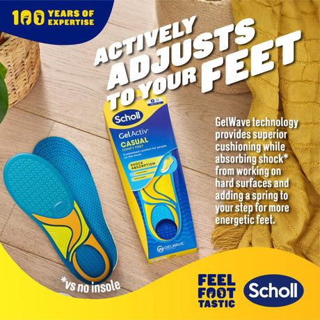 Scholl Insoles 3.5 -7.5 GelActiv™ Casual Insoles Small